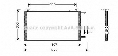 AVA QUALITY COOLING au5148 -  Конденсатор, кондиционер